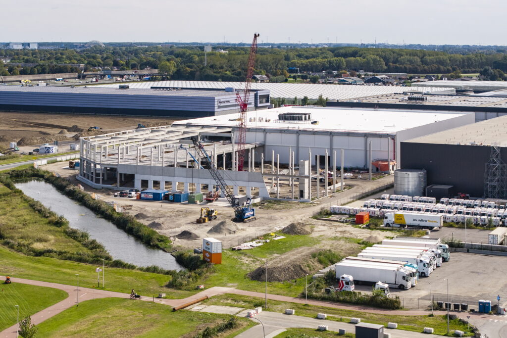 Luchtfoto van bedrijventerrein Nieuw Reijerwaard