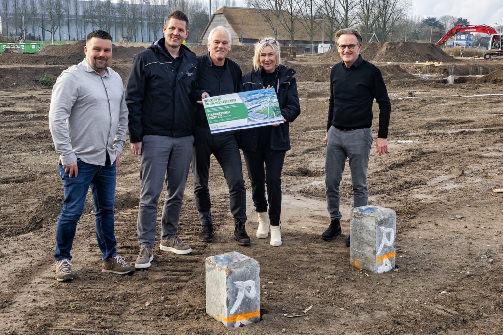 Welkomstmoment op de bouwplaats van Rungis op Nieuw Reijerwaard