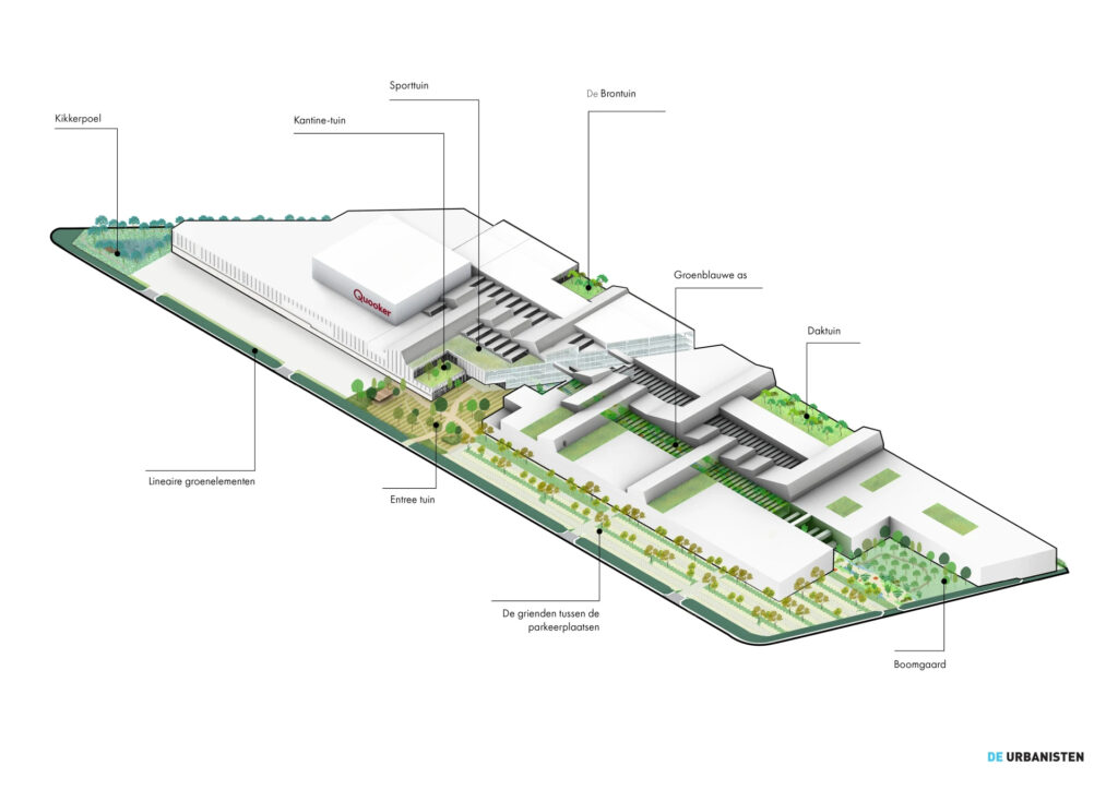 Schematische weergave van de nieuwe locatie van Quooker