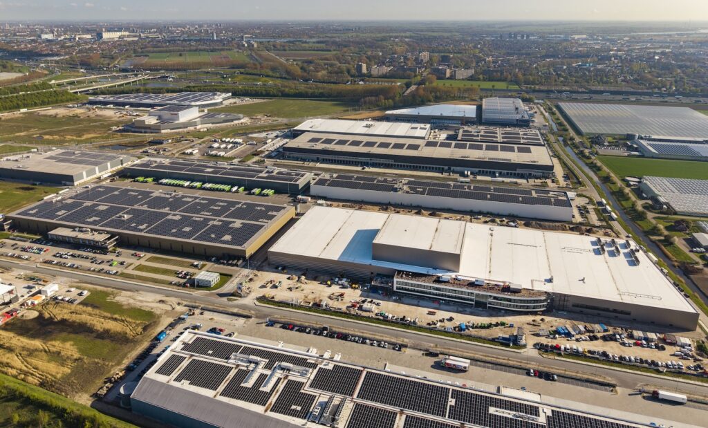 Bedrijventerrein Nieuw Reijerwaard vanuit de lucht