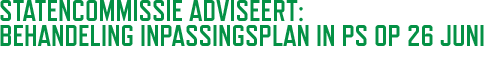 Statencommissie adviseert